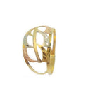 Anel Aro Duplo Tricolor Ouro 18K - 00086103 - oticasvitoria