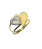 Anel Aro duplo Coração Duplo 18K - 00151849 - oticasvitoria