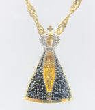 Pingente Nossa Senhora Aparecida Zirconias Ouro 18K - 00152259 - oticasvitoria