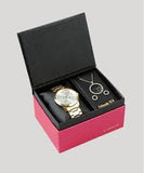 Relógio Lince Feminino Analógico Kit Brinco + Colar LRGH092L KV70S2KX - oticasvitoria