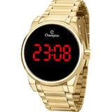 Relógio CHAMPION Digital Led Dourado CH40124H - oticasvitoria