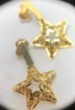 Brinco Pingente Estrela Diamantado Ouro 18K - 70025149 - oticasvitoria