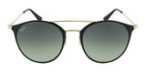 Óculos de Sol RAY BAN Preto/Cinza Gradiente RB3546 187-7152 - oticasvitoria