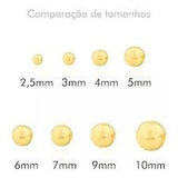 Brinco Bola 6mm Ouro 18K - VJBR004 - oticasvitoria
