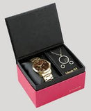 Relógio Lince Feminino Analógico Kit Brinco + Colar LRGH092L KV71N2KX - oticasvitoria