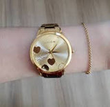 Relógio Lince Feminino Analógico Kit Brinco + Colar LRGH078L KV26 - oticasvitoria