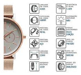Relógio EURO Multifunçao Rosê EU6P29AHABP/5K