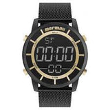 Relógio MORMAII Digital Preto com Dourado MOBJ3463BB/4P