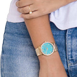 Relógio Champion Feminino Kit Colar e Brincos CN29089Y - oticasvitoria