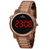 Relógio CHAMPION Digital Led Marrom CH48064R - oticasvitoria