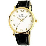 Relógio Champion Feminino Preto de Couro CN24253B - oticasvitoria