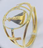 Anel Nossa Senhora Aparecida Esmaltado Ouro 18K - 70030525 - oticasvitoria