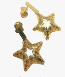 Brinco Pingente Estrela Diamantado Ouro 18K - 70025149 - oticasvitoria