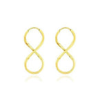 Brinco Argola Infinito Ouro 18K - 70032253 - oticasvitoria