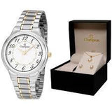 Relógio CHAMPION Feminino Kit Colar e Brincos CH22368D - oticasvitoria