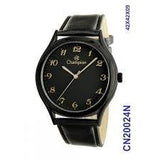Relógio Champion Masculino Preto de Couro CN20024N - oticasvitoria