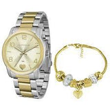 Relógio Lince Feminino Analógico Kit Pulseira LRT4553L KU85C2SK - oticasvitoria
