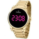Relógio CHAMPION Digital Led Dourado CH40124J - oticasvitoria