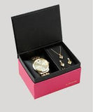 Relógio Lince Feminino Analógico Kit Brinco + Colar LRGH093L KV72C1KX - oticasvitoria