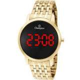 Relógio CHAMPION Digital Led Dourado CH40099H - oticasvitoria