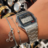 Relógio Casio Vintage Prata Unissex A158WA-1DF-SC