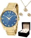 Relógio Champion Feminino Kit Colar e Brincos CN26975K - oticasvitoria