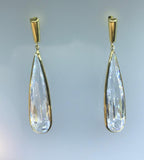 Brinco Pingente Gota Cristal Ouro 18K - VJBR493-Z - oticasvitoria