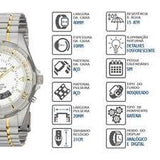 Relógio TECHNOS Masculino Skydiver T20557/9B - oticasvitoria