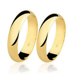 Aliança Lisa Reta 4,5mm Ouro 18K - VJ45 (Unitário)