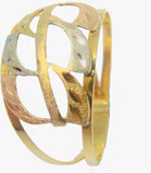 Anel Aro Duplo Tricolor Ouro 18K - 00086103 - oticasvitoria
