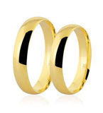 Aliança Lisa Anatômica 4,0mm Ouro 18K - VJ840A (Unitário)