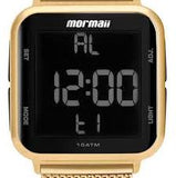 Relógio MORMAII Digital Dourado MO6600AH/8D