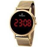 Relógio CHAMPION Digital Led Dourado CH40179H - oticasvitoria