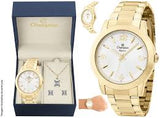 Relógio CHAMPION Feminino Kit Colar e Brincos CN26760W