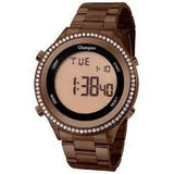 Relógio CHAMPION Digital Led Chocolate CH40222R - oticasvitoria