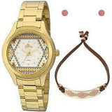 Relógio ALLORA Feminino Kit Colar e Brincos AL2035FFV/K4V - oticasvitoria