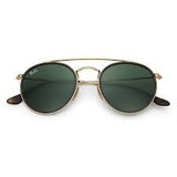 Óculos de Sol RAY BAN Round Double Bridge RB3647N 001-51 - oticasvitoria
