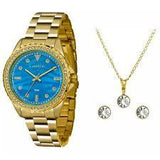 Relógio Lince Feminino Analógico Kit Brinco + Colar LRGJ059L KU31D1KX - oticasvitoria