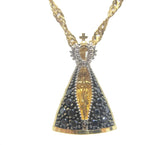 Pingente Nossa Senhora Aparecida Zirconias Ouro 18K - 00152259 - oticasvitoria